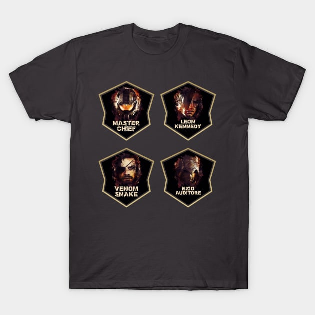 Gaming Legends [4 in 1 set] #1 T-Shirt by Naumovski